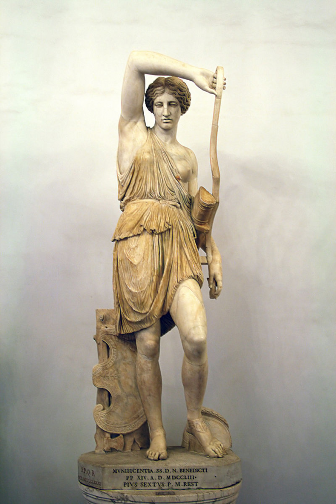 ancient woman warrior statue
