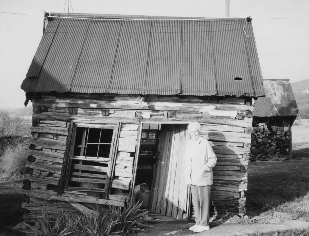 Virginia Slifer at cain where her father Amos Reeder was born.